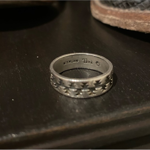 Navajo Sterling Silver Temé Ring - Picture 6 of 7